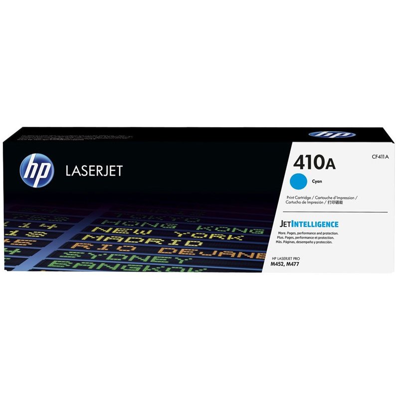 Cartouche de toner HP 410A LaserJet cyan originale / 2300 pages CF411A 1 cfa