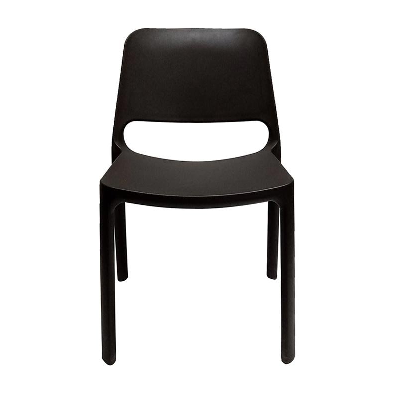 Chaise De Conférence Fixe Avec Dossier Rembourrée - Marron 1 ch
