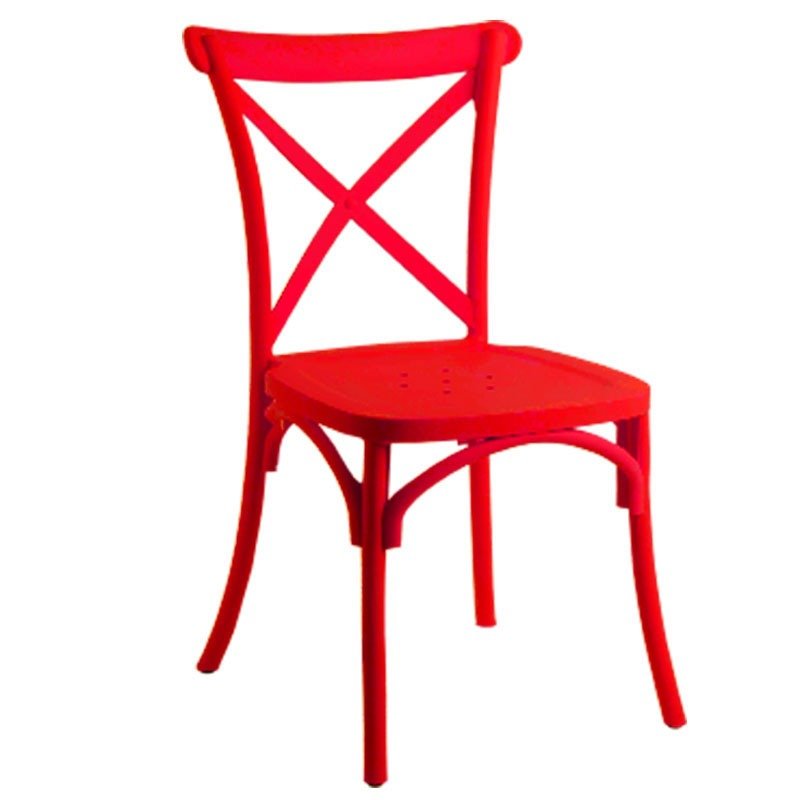 Chaise Moderne Metallika - Rouge 1 chaise sofpince metallika rouge