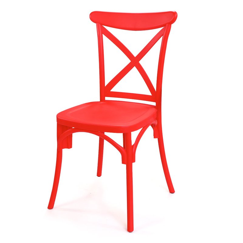Chaise SOTUFAB Bistrot Brooklyn - Rouge 1 chaise sotufab bistrot brooklyn rouge