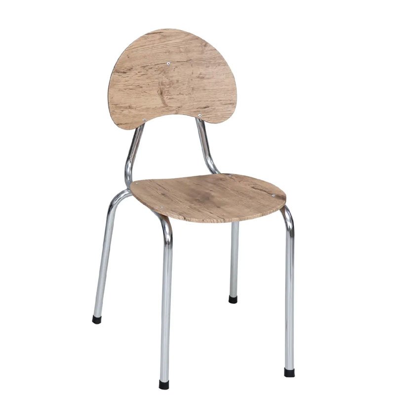 Chaise Visiteur SOTUFAB Avec Pieds Chromé - Chêne Brute 1 chaise visiteur sotufab avec pieds chrom ch ne brute