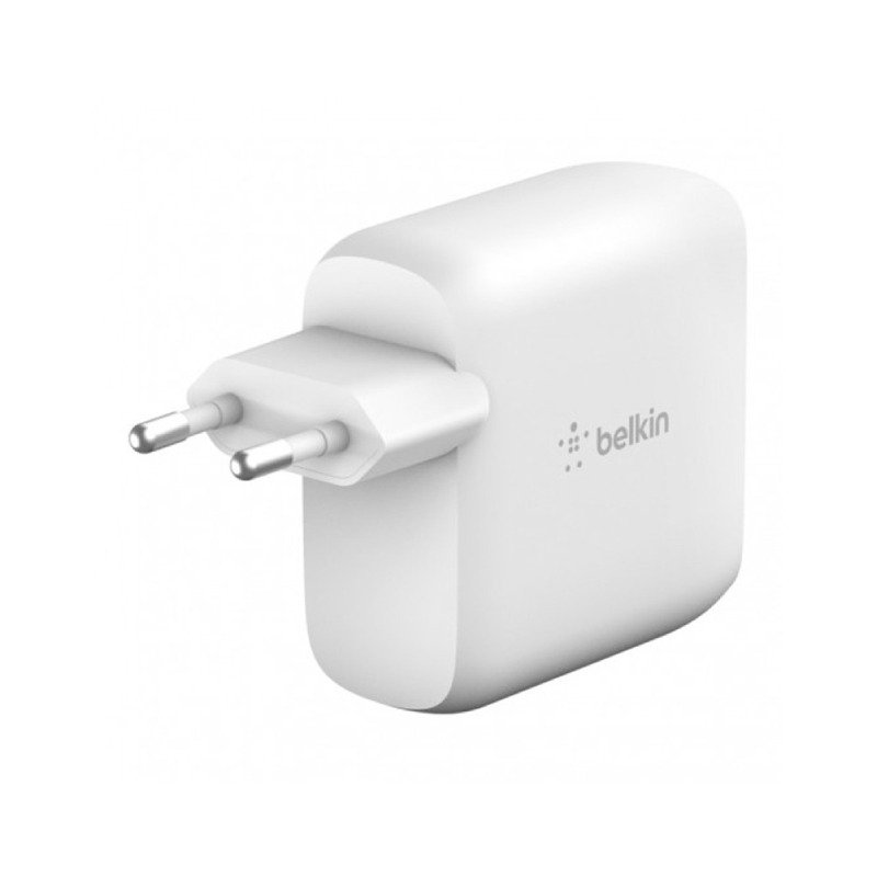 Chargeur BELKIN Boost Charge 40W Avec 2 ports USB-C PD - Blanc 2 chargeur belkin boost charge avec ports blanc