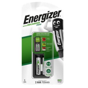 chargeur piles energizer mini aaa noir