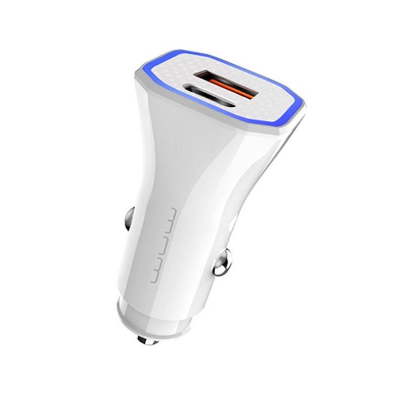 Chargeur Voiture WUW C149 Avec 2 Ports USB & Type-C 2.4A 1 chargeur voiture wuw c avec ports usb type c a x