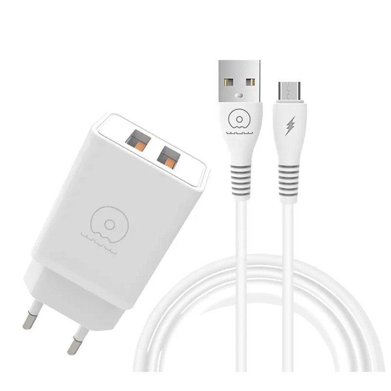 Chargeur WUW T55 3.1A Micro - Blanc 1 chargeur wuw t a micro blanc