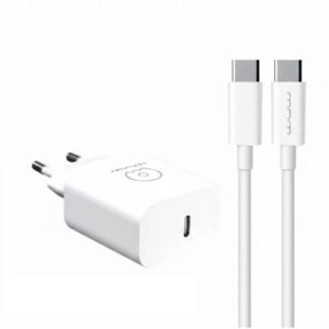 chargeur wuw t usb c w avec cable type c blanc x