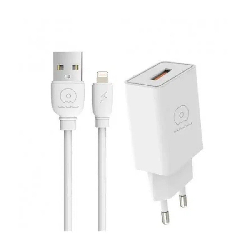 Chargeur WUW T47 2.1A Lighting - Blanc 1 chargeur wuw t a lighting blanc