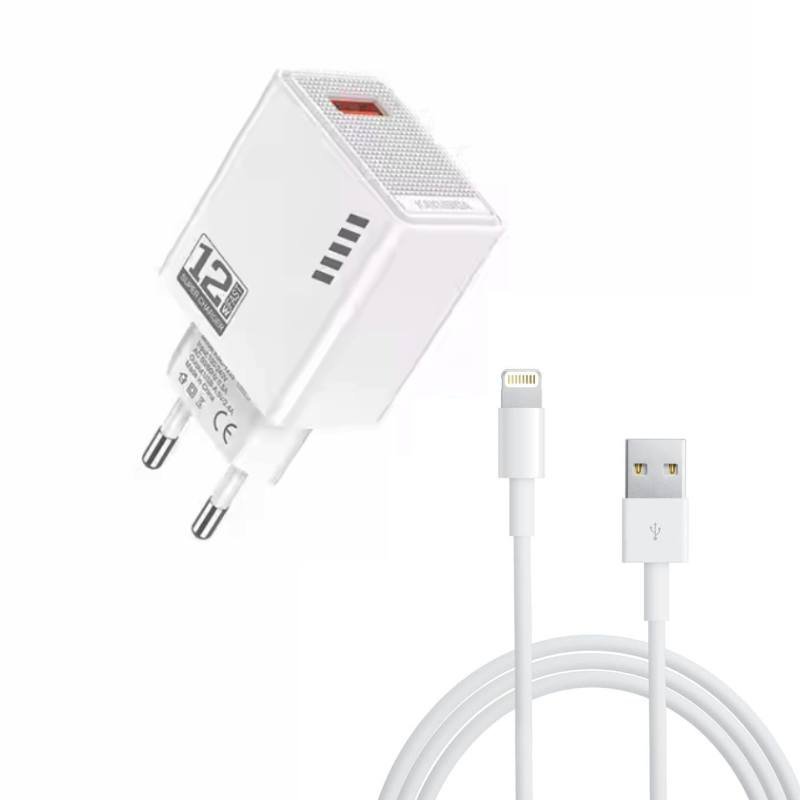 Chargeur WUW T66 3.5A IOS Lightning - Blanc 1 chargeur wuw t a ios lightning blanc