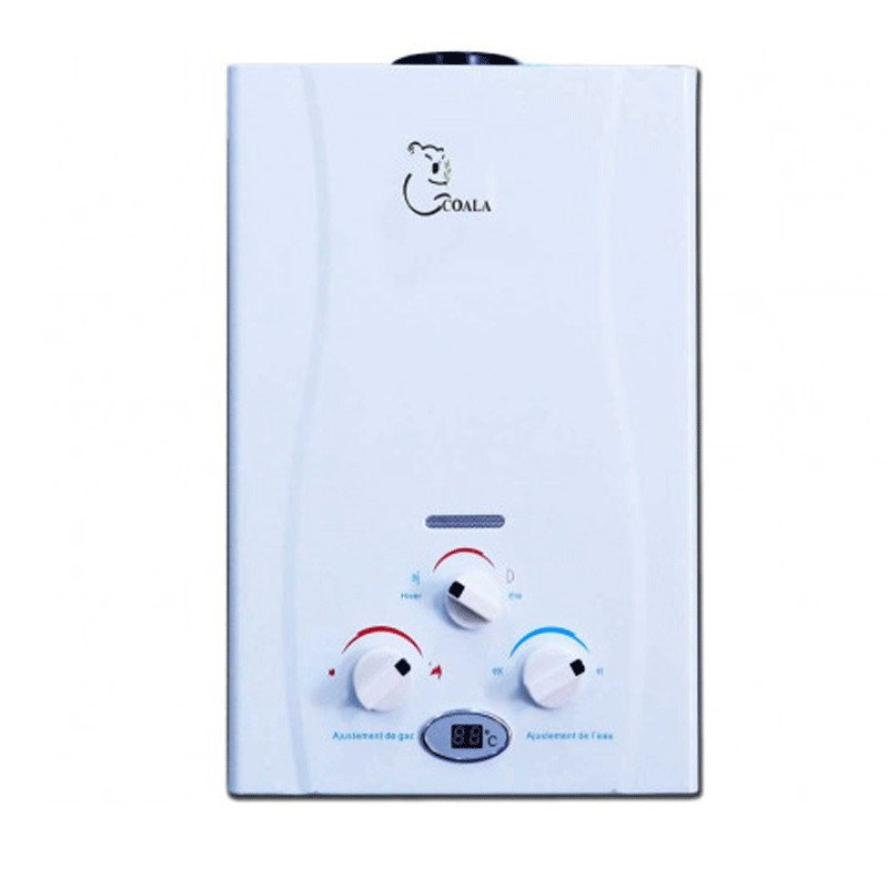 Chauffe Bain COALA 6 Litres Gaz Naturel - Blanc 1 chauffe bain coala litres gaz naturel blanc