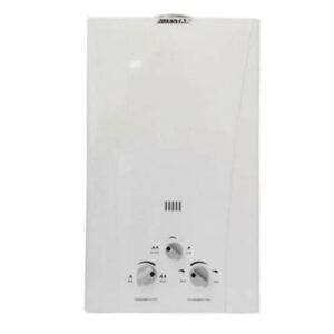 chauffe bain auxstar l gaz bouteille blanc