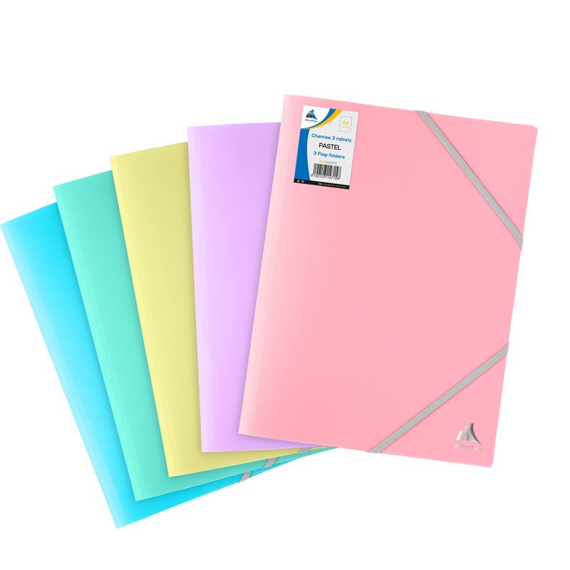 Chemise à Trois Rabats OFFICEPLAST A4 - Pastel 1 chemise trois rabats officeplast a pastel