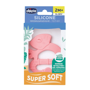 CHICCO ANNEAU DE DENTITION SOFT ET CLEAN IGUANE +2M 3 chicco anneau de dentition m soft et clean iguane rose