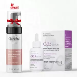 CLARENIA GB5 SERUM PEELING EXFOLIANT 30ML+LUMINANCE EFFECT MOUSSE NETTOYANTE ECLAIRCISSANTE 150ML (OFFERT) 3 clarenia gb serum peeling exfoliant mlluminance effect mousse nettoyante eclaircissante ml offert