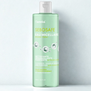 CLARENIA SEBOSAFE EAU MICELLAIRE 400ML 3 clarenia sebosafe eau micellaire ml