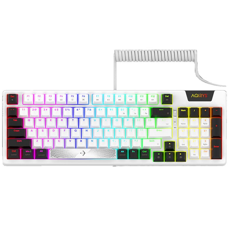 Clavier Filaire Gamer Mécanique AQIRYS ADARA 100% Anti-ghosting RGB - Blanc 3 clavier adara