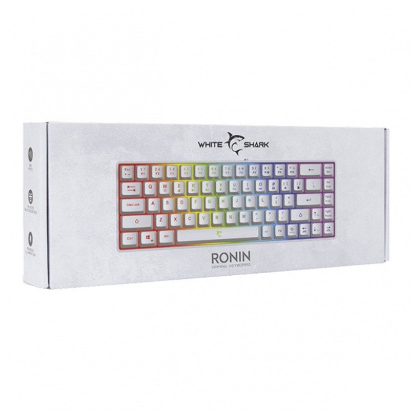 Clavier Filaire Gamer WHITE SHARK RONIN GK-2201 – Blanc 5 clavier filaire gamer white shark ronin gk blanc h
