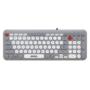 clavier filaire jedel chocolate slim gris