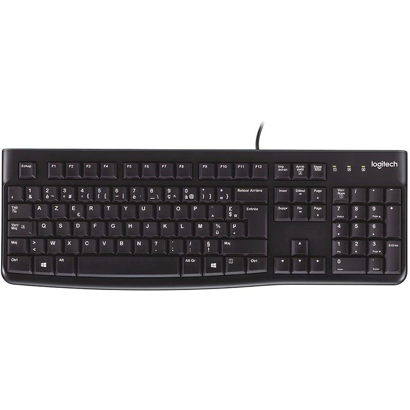 Clavier Filaire LOGITECH USB K120 - Noir (920-002488) 1 clavier filaire logitech usb noir t