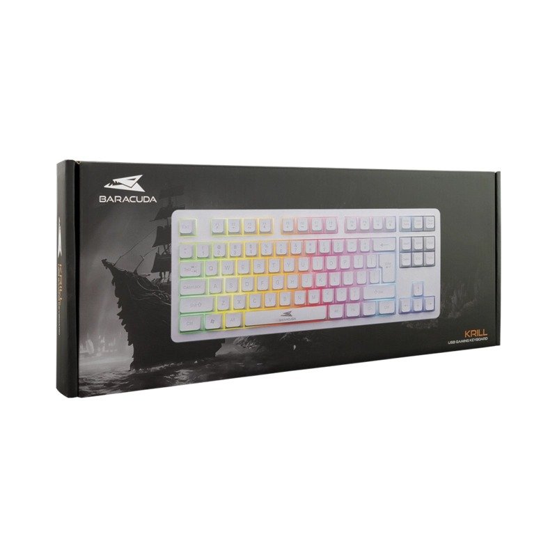 Clavier Gamer Filaire BARACUDA BGK-01124 - Blanc 4 clavier gamer filaire baracuda bgk blanc e