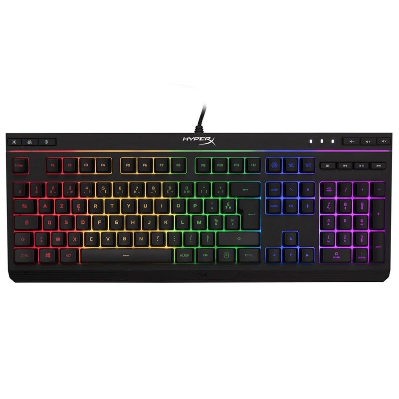 Clavier Gamer Filaire HYPERX Alloy Core RGB AZERTY - Noir 1 clavier gamer filaire hyperx alloy core rgb azerty noir copie