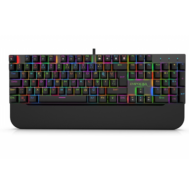 Clavier Gamer Filaire INCA IKG-443 Mécanique Interrupteur rouge RGB - Noir 1 clavier gamer filaire inca ikg mecanique interrupteur rouge rgb noir d