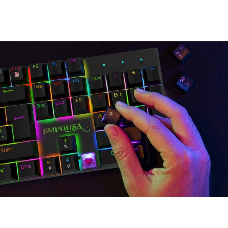Clavier Gamer Filaire INCA IKG-443 Mécanique Interrupteur rouge RGB - Noir 10 clavier gamer filaire inca ikg mecanique interrupteur rouge rgb noir h
