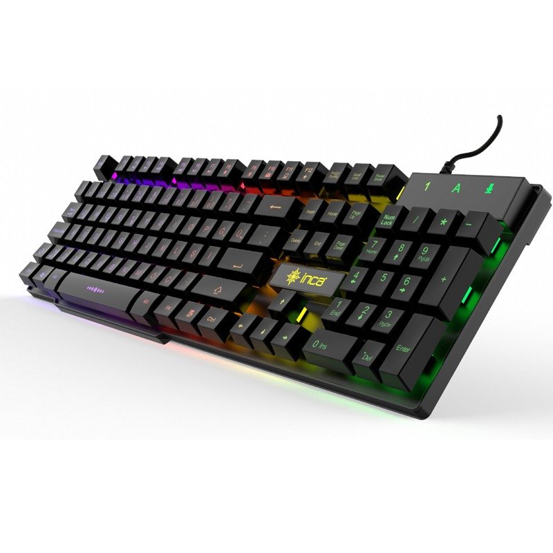 Clavier Gamer Filaire INCA IKG-446 RGB - Noir 4 clavier gamer filaire inca ikg rgb noir p