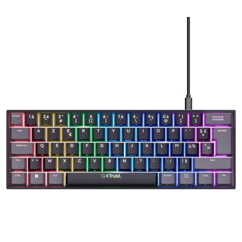 Mini Clavier Gamer Filaire Mécanique TRUST ACIRA GXT867 - Noir 1 clavier gamer filaire mecanique trust acira gxt noir