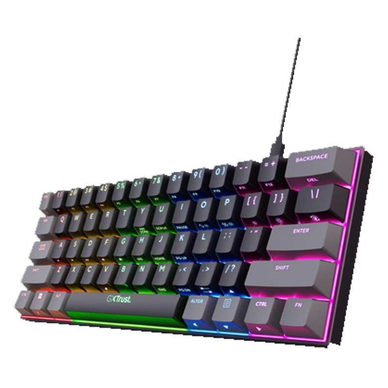 Mini Clavier Gamer Filaire Mécanique TRUST ACIRA GXT867 - Noir 2 clavier gamer filaire mecanique trust acira gxt noir