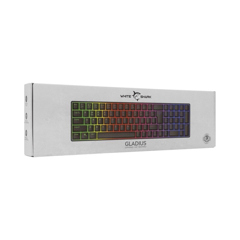 Clavier Gamer Filaire WHITE SHARK GK-001114 GLADIUS – Noir 9 clavier gamer filaire white shark gk gladius noir r