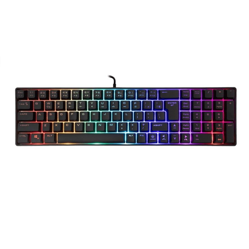 Clavier Gamer Filaire WHITE SHARK GK-001114 GLADIUS – Noir 1 clavier gamer filaire white shark gk gladius noir x