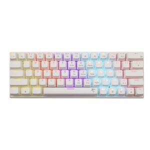 clavier gamer filaire white shark wakizashi us blanc interrupteurs bleus g