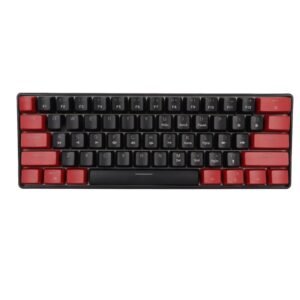 clavier gamer hxsj filaire mecanique v noir rouge op