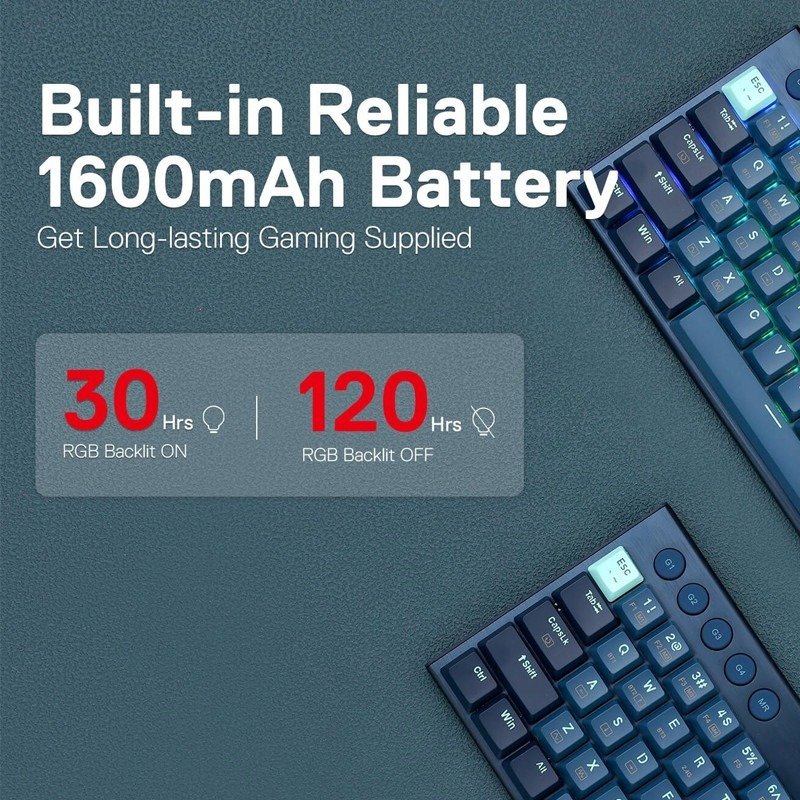 Clavier Gamer Mécanique REDRAGON Noctis K632NB PRO RGB - Bleu 2 clavier gamer mecanique redragon noctis knb pro rgb bleu hbg