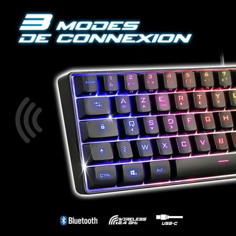 Clavier Gamer Sans Fil SPIRIT OF GAMER Elite-K50 - Noir 4 clavier gamer sans fil spirit of gamer elite k noir jnh