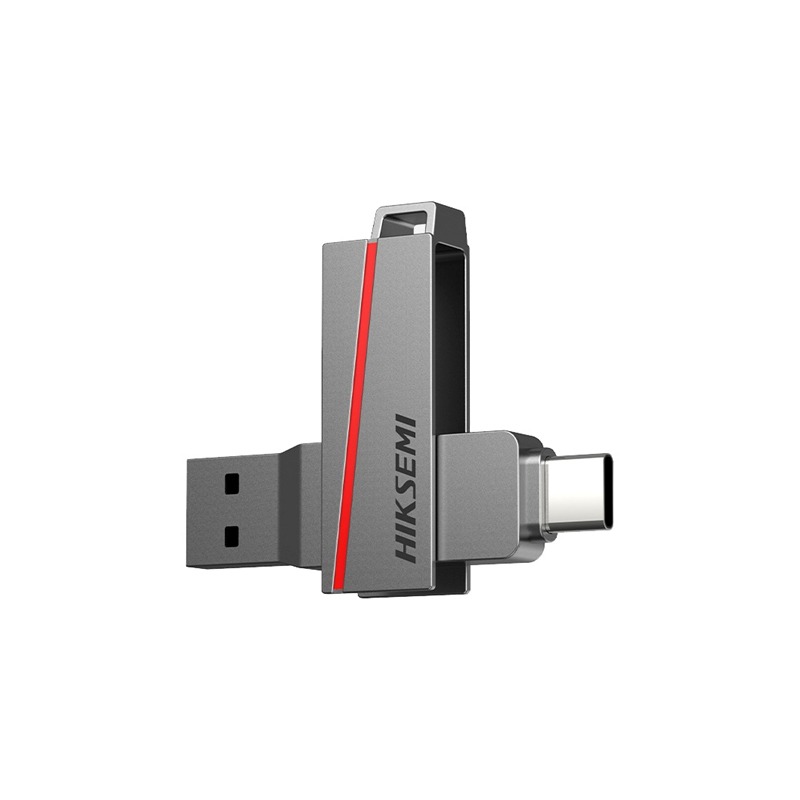 Clé USB HIKSEMI E307C 256Go USB 3.2/ TYPE C – Gris 1 cle usb hiksemi ec go usb type c gris w