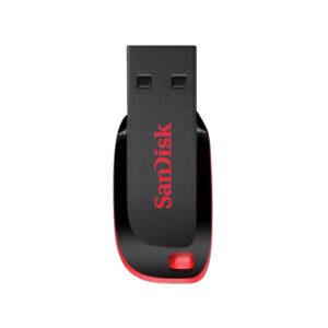 cle usb sandisk cruzer blade go noir rouge