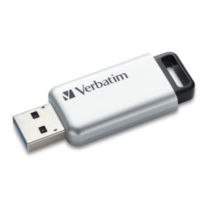 cle usb verbatim secure pro go usb silver noir