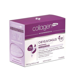 CLEAN LABEL COLLAGEN VITAL CHEVEUX ET ONGLES 15 SACHETS 2 clean label collagen vital cheveux et ongles sachets