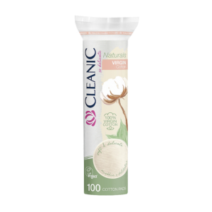 CLEANIC NATURALS DISQUES DE COTON VIERGE 100 PIECES 3 cleanic naturals disques de coton vierge pieces