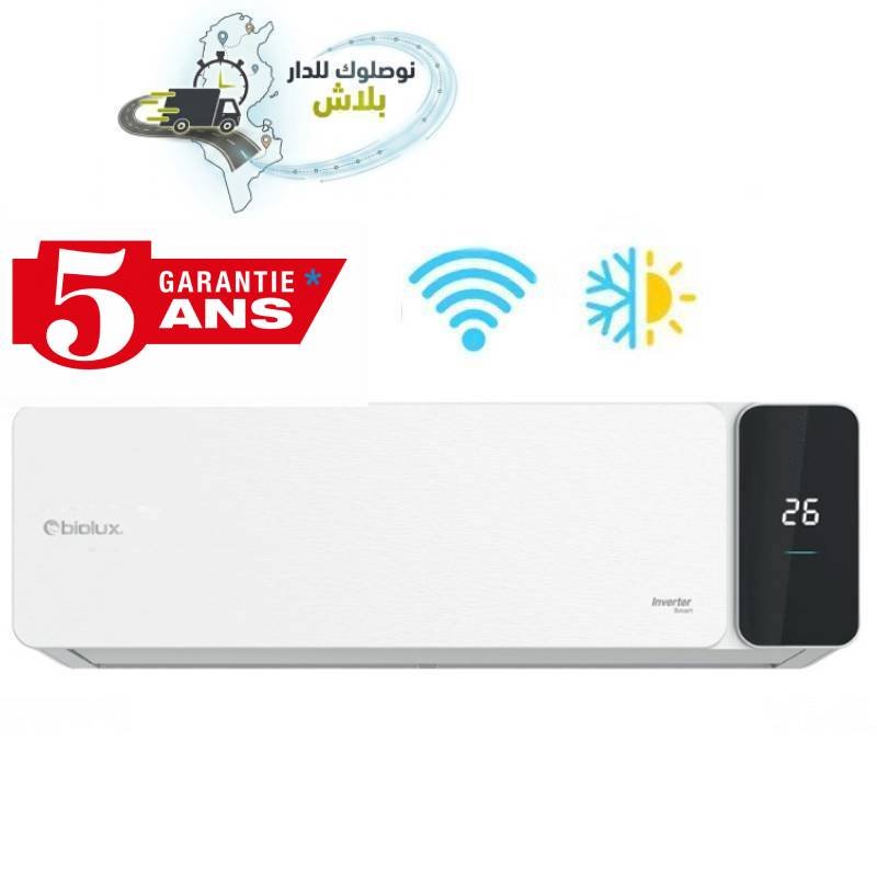 Climatiseur BIOLUX Tropicale Smart 24000 BTU Chaud / Froid - Garantie 5 ans 1 climatiseur biolux tropicale smart btu chaud froid garantie ans f