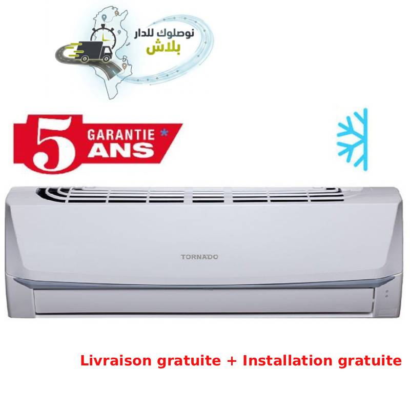 Climatiseur TORNADO Split Froid 18000 BTU - Garantie 5 ans 1 climatiseur tornado split froid btu gar ans ans compresseur h