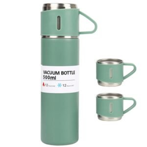 coffret thermos ml avec tasses vert