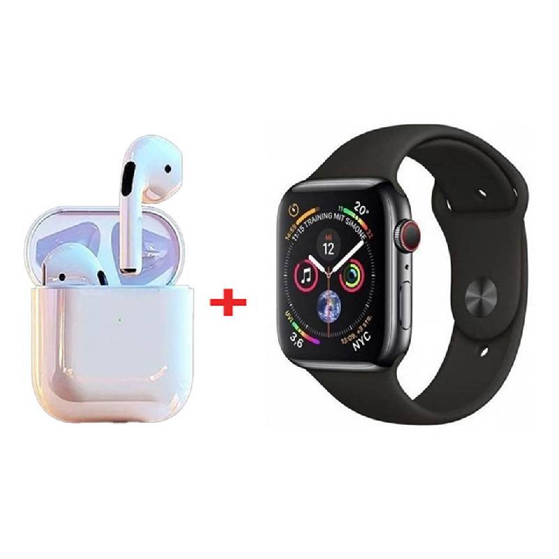 Coffret W26 PRO MAX Montre Connectée + Airpods - Noir 1 coffret w pro max montre connectee airpods noir s