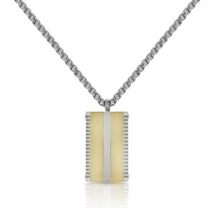 collier femme polo santa barbara silver gold sbj