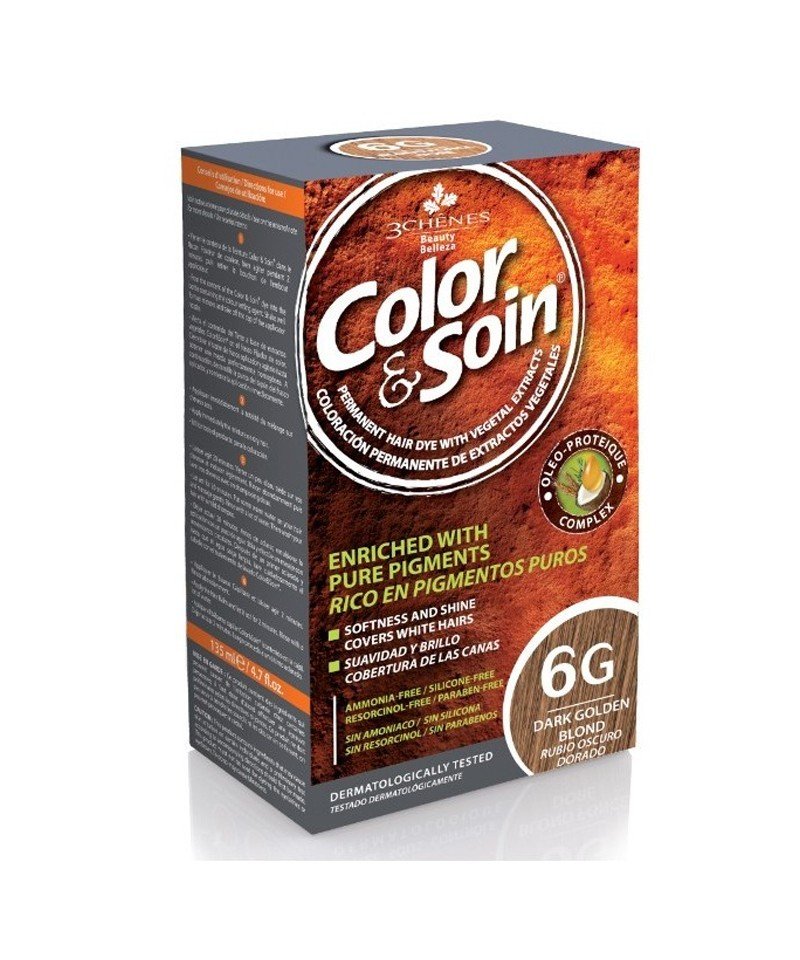 3 CHENES COLOR & SOIN COLORATION BLOND FONCE DORE 6G 1 color soin coloration blond fonce dore g