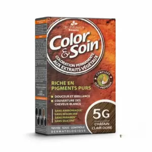 3 CHENES COLOR & SOIN COLORATION CHATAIN CLAIR DORE 5G 3 color soin coloration chatain clair dore g