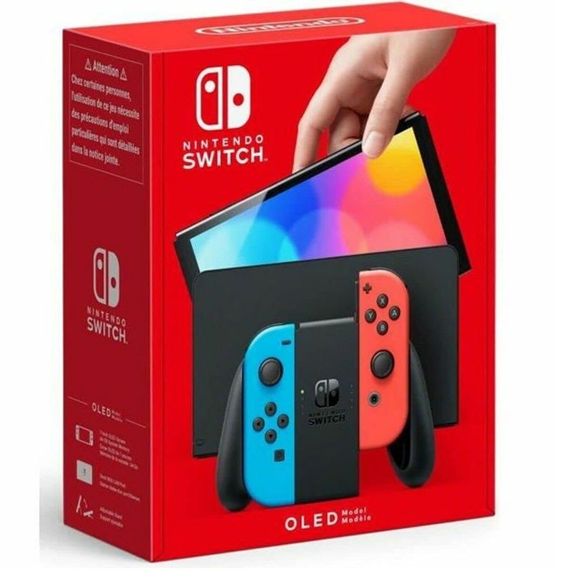 Console de Jeux NINTENDO Switch Oled - Rouge & Bleu 5 console de jeux nintendo switch oled rouge bleu