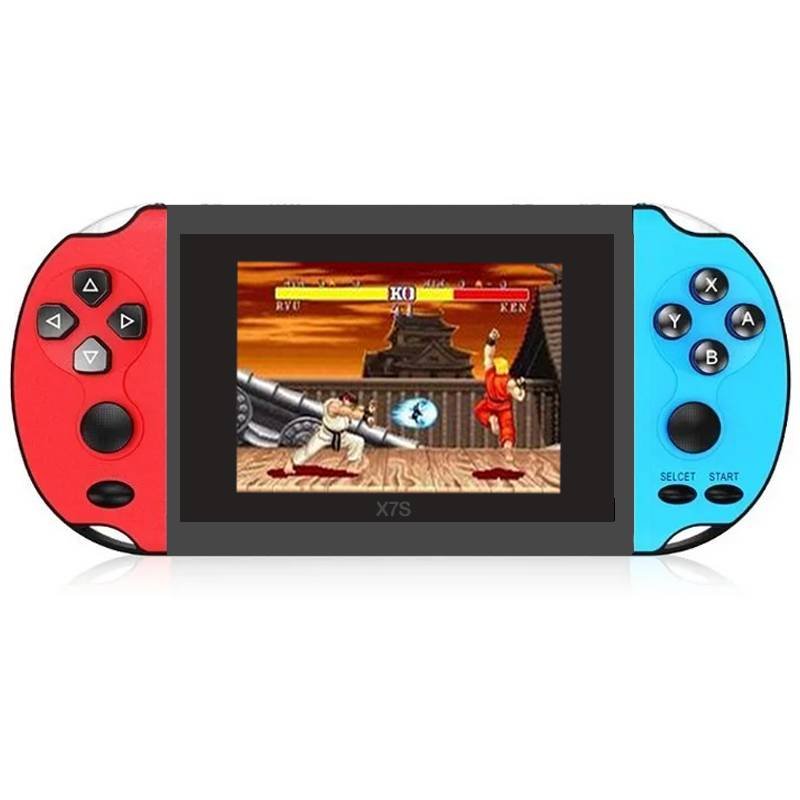 Console De Jeux Portable X7 Plus 8 Go - Rouge & Bleu 1 console de jeux portable x plus go rouge bleu e