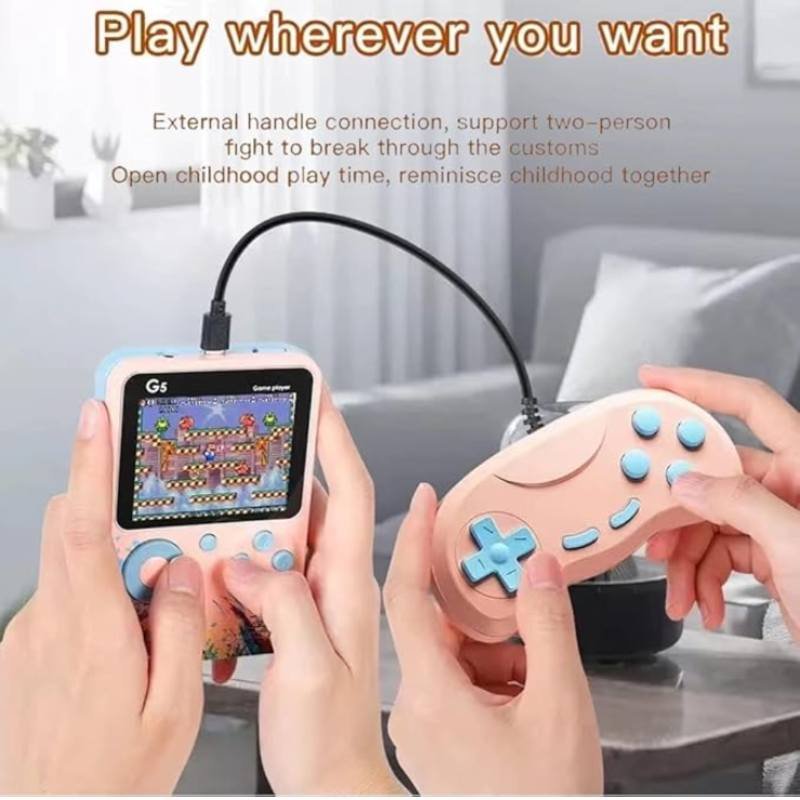 Console de Jeu Portable GBOX G5 avec Manette - Rose 5 console de jeu handheld game player g manette rose